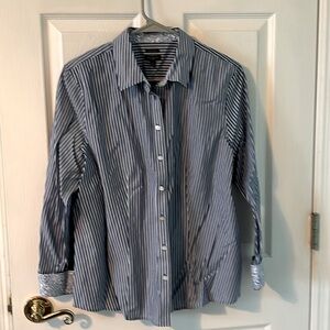 Talbots NWT 3/4 sleeve striped blouse